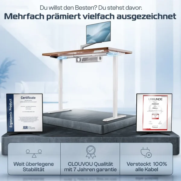 Ergonomischer elektrischer Steh Schreibtisch