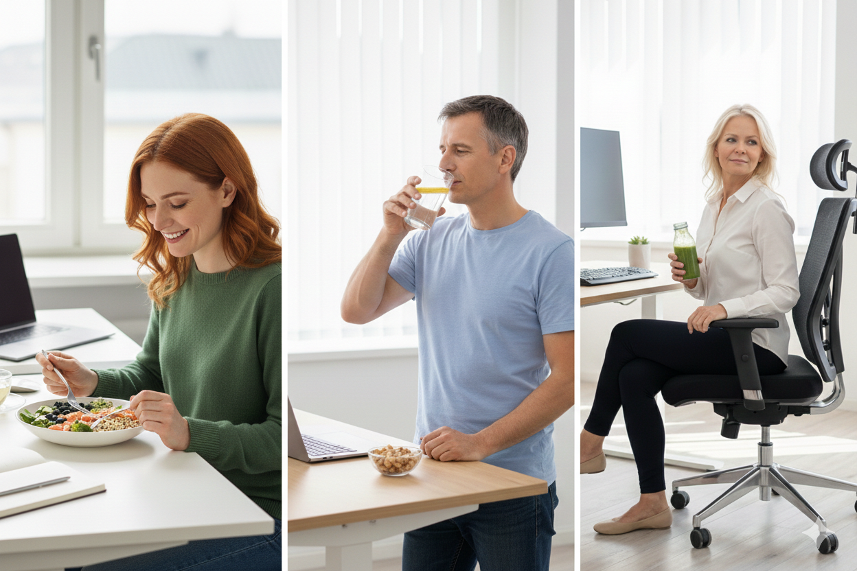 Ernährung enzündungshemmend im Büro